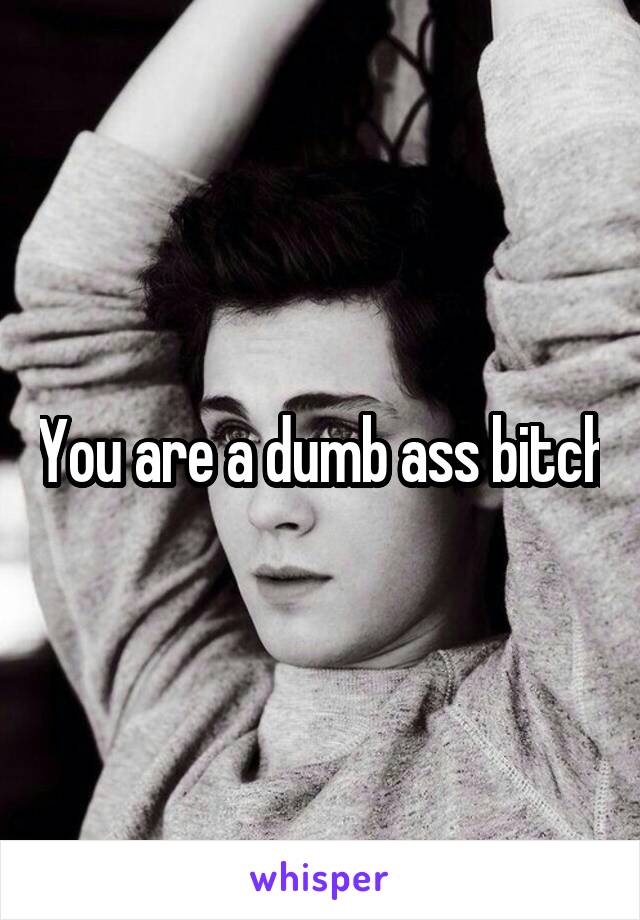 You are a dumb ass bitch