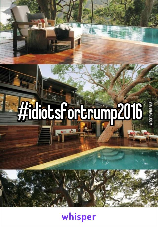 #idiotsfortrump2016
