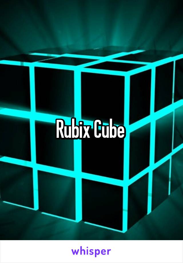 Rubix Cube 