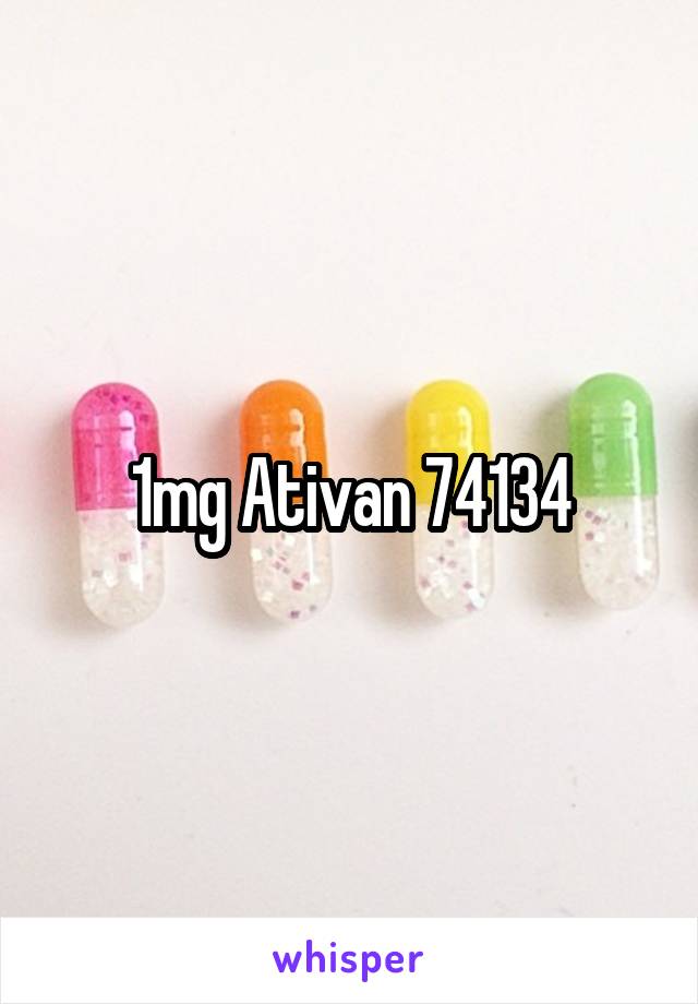 1mg Ativan 74134