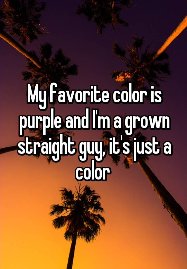 my-favorite-color-is-purple-and-i-m-a-grown-straight-guy-it-s-just-a-color