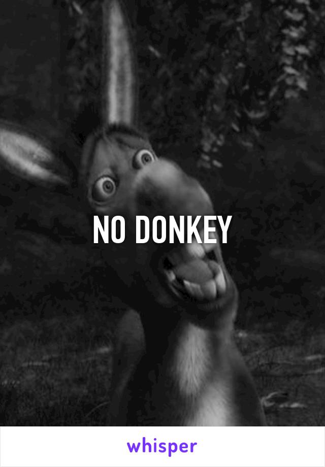 NO DONKEY