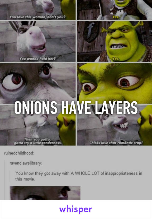 ONIONS HAVE LAYERS