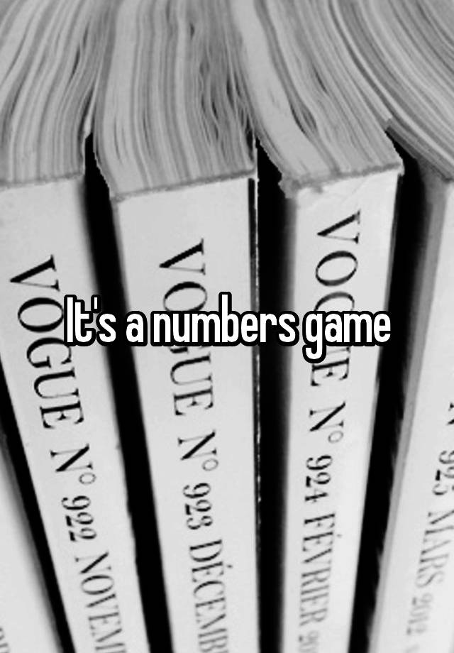 it-s-a-numbers-game