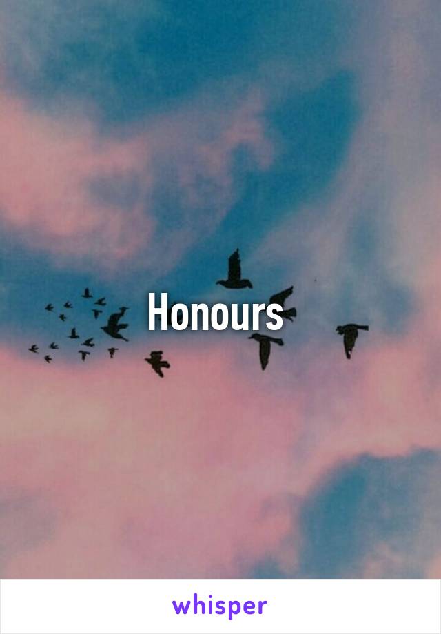 Honours 