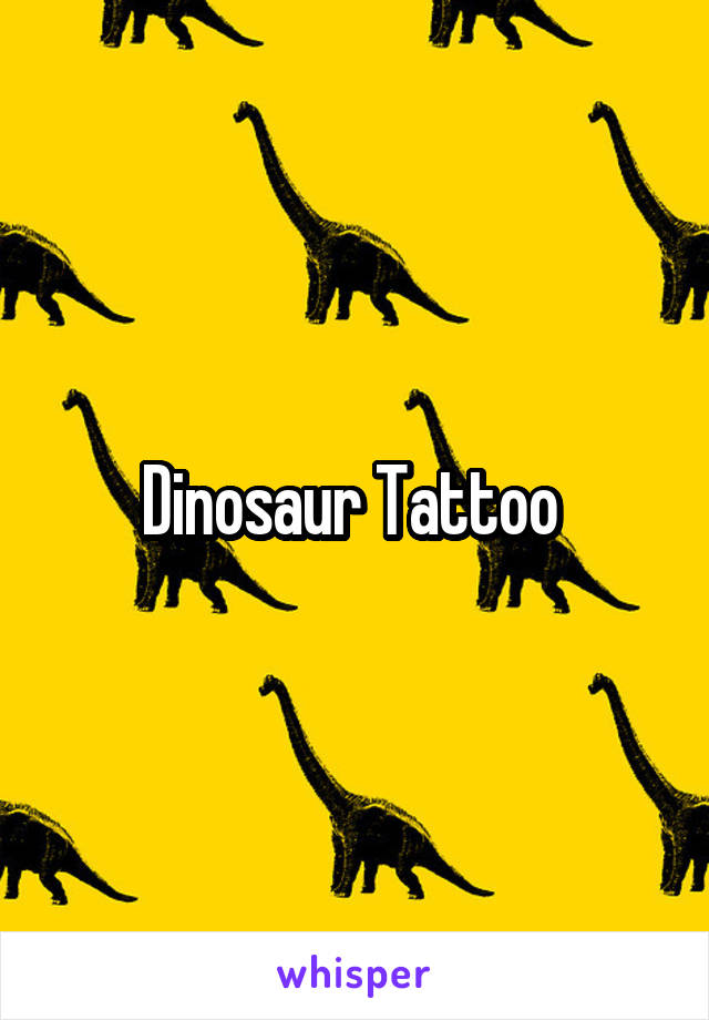 Dinosaur Tattoo 