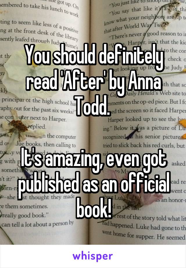 You should definitely read 'After' by Anna Todd. 

It's amazing, even got published as an official book!