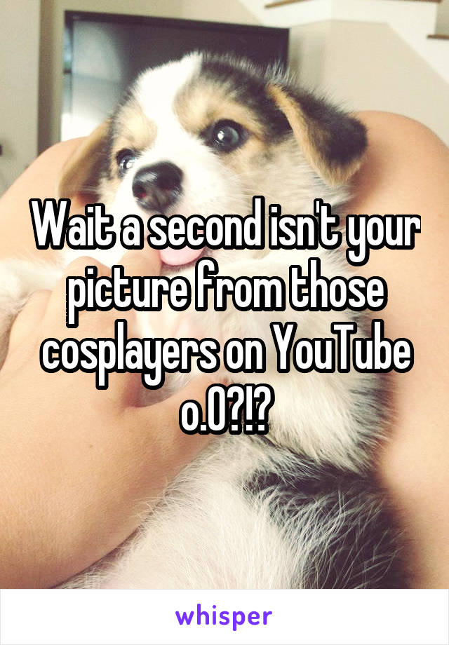 Wait a second isn't your picture from those cosplayers on YouTube o.0?!?