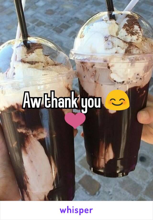 Aw thank you 😊 ❤ 