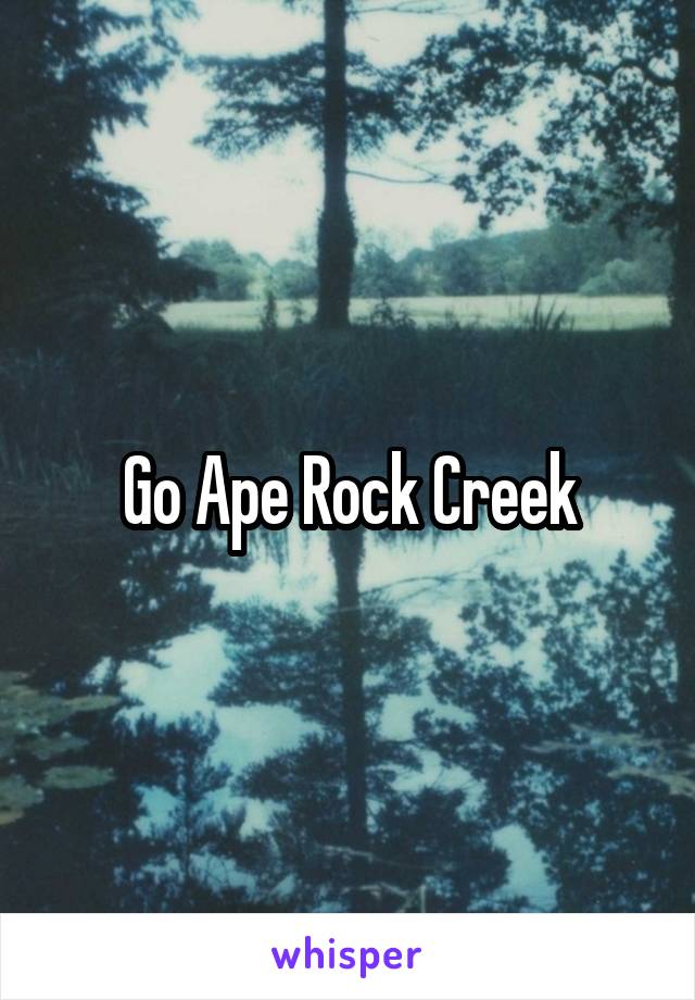 Go Ape Rock Creek