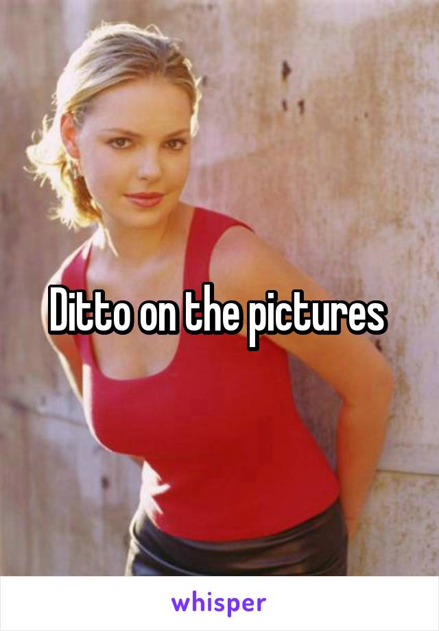 Ditto on the pictures 