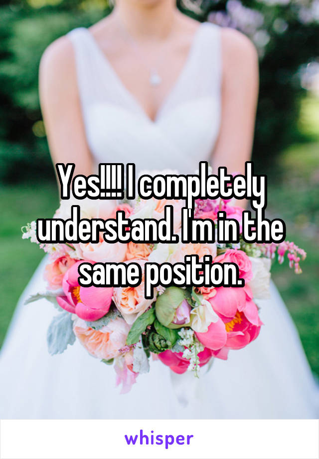 Yes!!!! I completely understand. I'm in the same position.