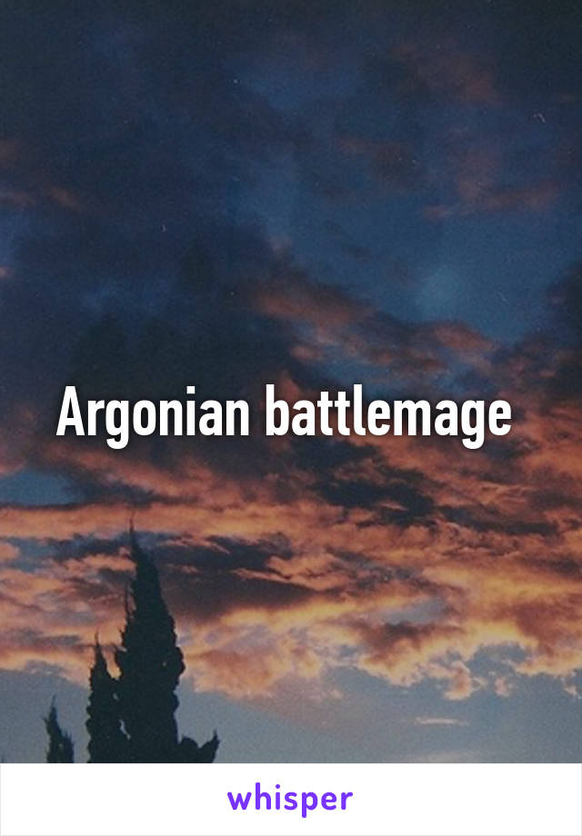 Argonian battlemage 