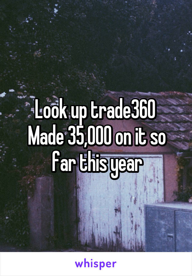 Look up trade360 
Made 35,000 on it so far this year