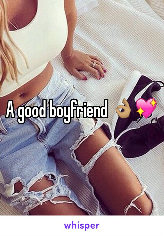 A good boyfriend 👌🏽💖