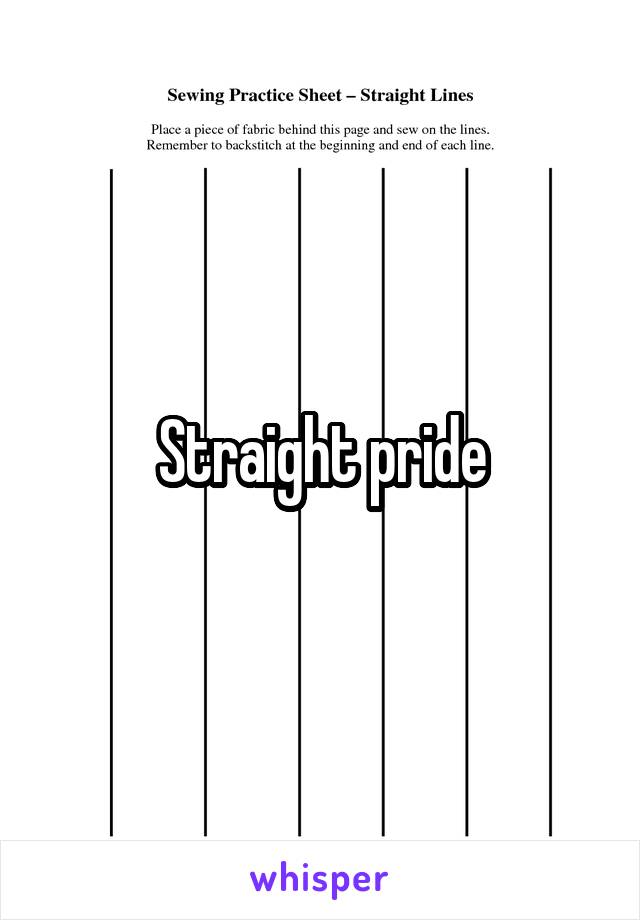 Straight pride