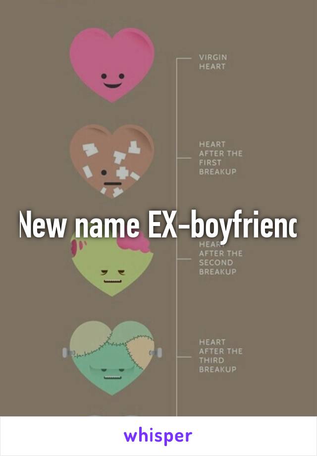 New name EX-boyfriend