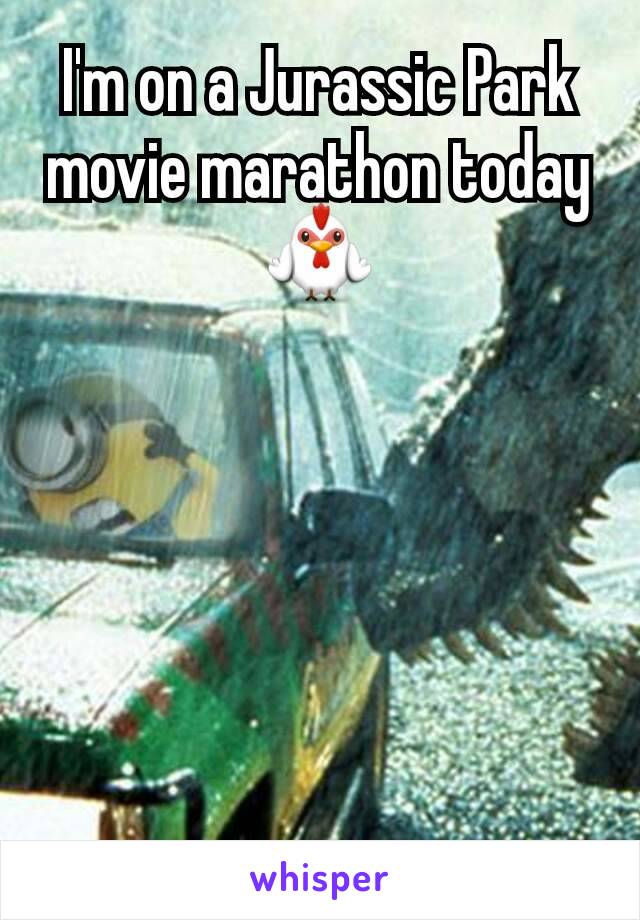 I'm on a Jurassic Park movie marathon today
🐓