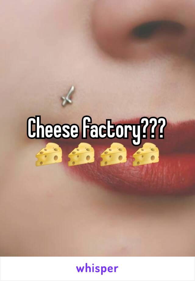 Cheese factory???
🧀🧀🧀🧀