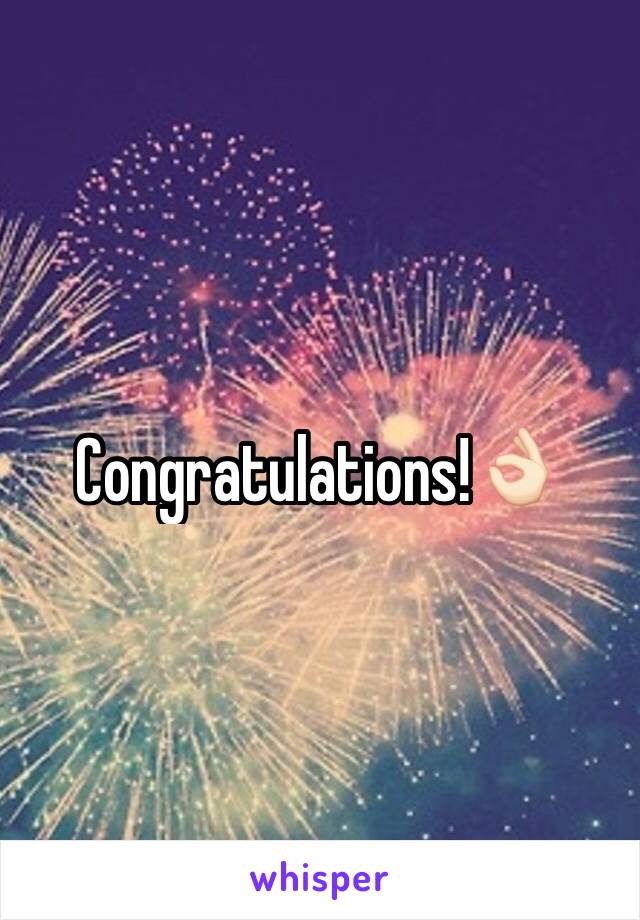 Congratulations!👌🏻