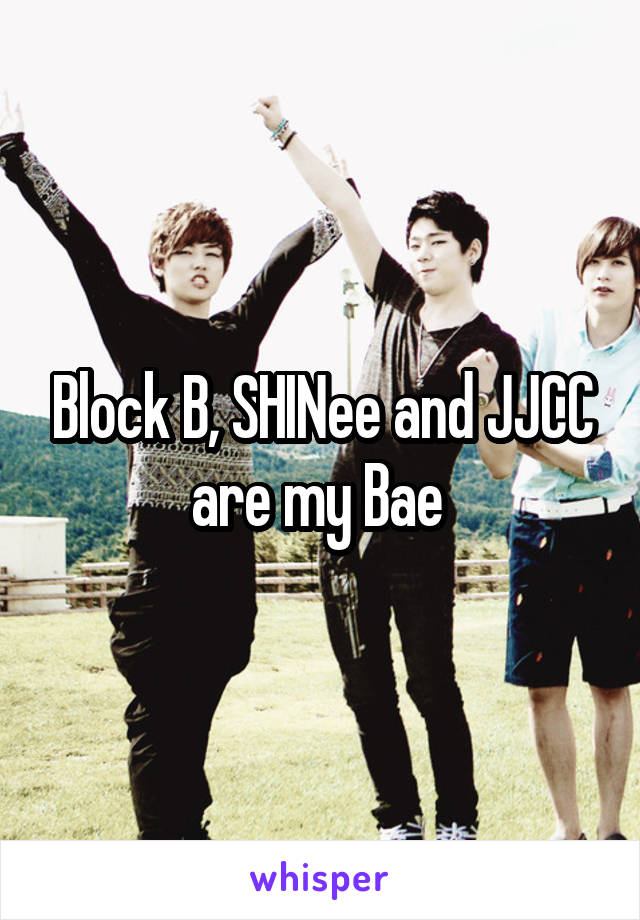 Block B, SHINee and JJCC are my Bae 