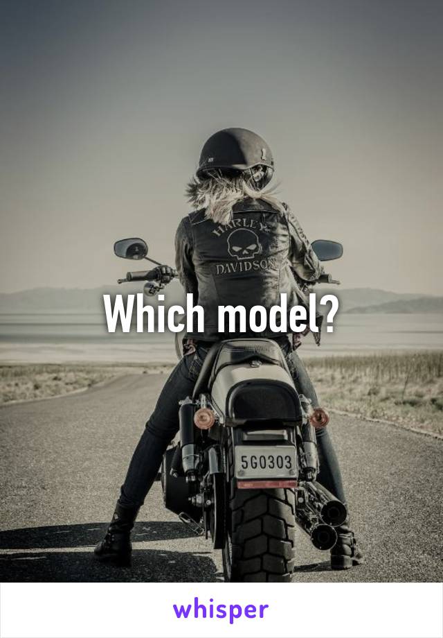 Which model?