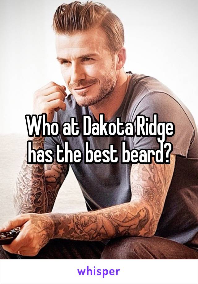 Who at Dakota Ridge has the best beard?