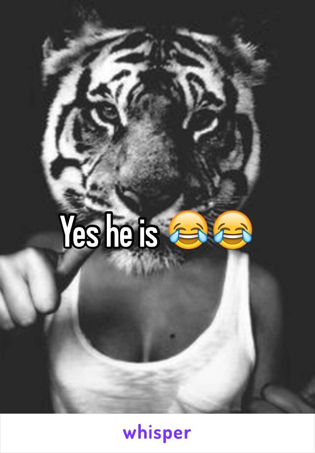 Yes he is 😂😂