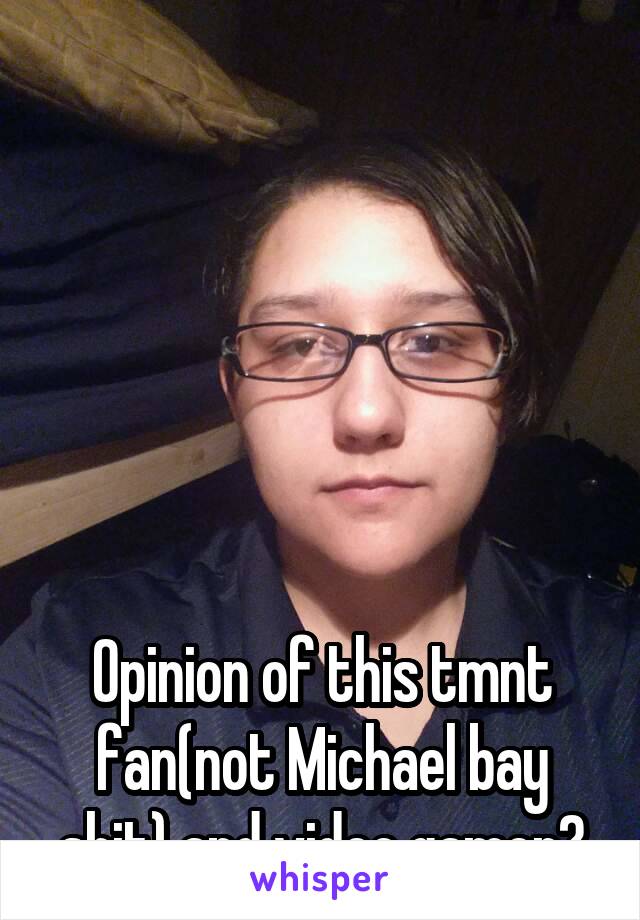 






Opinion of this tmnt fan(not Michael bay shit) and video gamer?