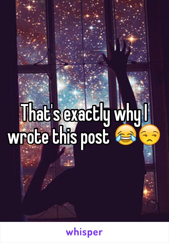 That's exactly why I wrote this post 😂😒