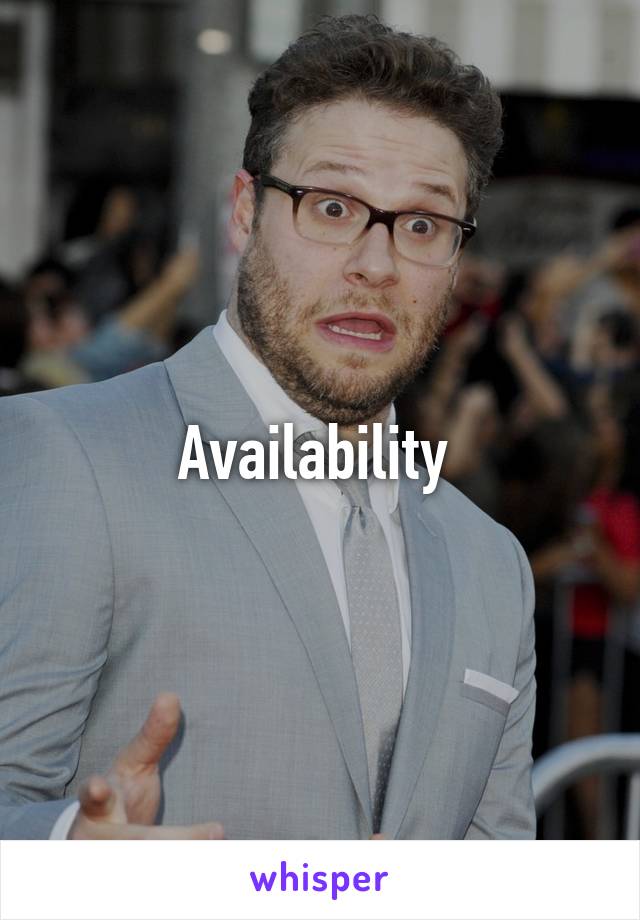 Availability 