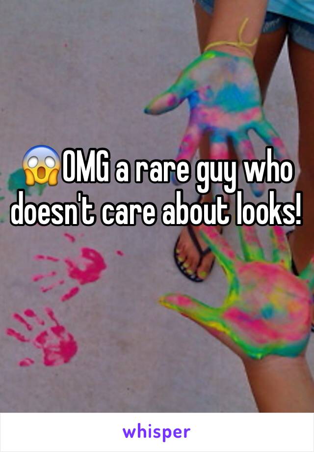 😱OMG a rare guy who doesn't care about looks!
