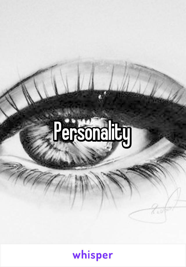 Personality 