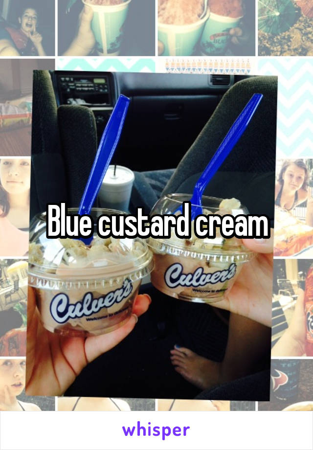 Blue custard cream