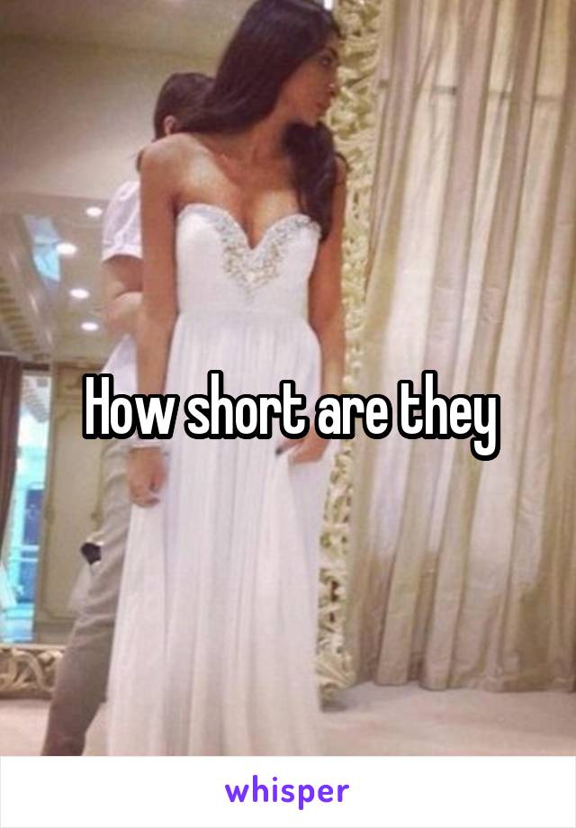How short are they