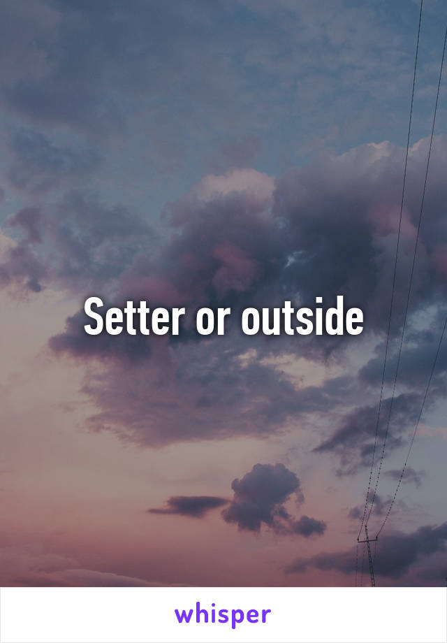 Setter or outside
