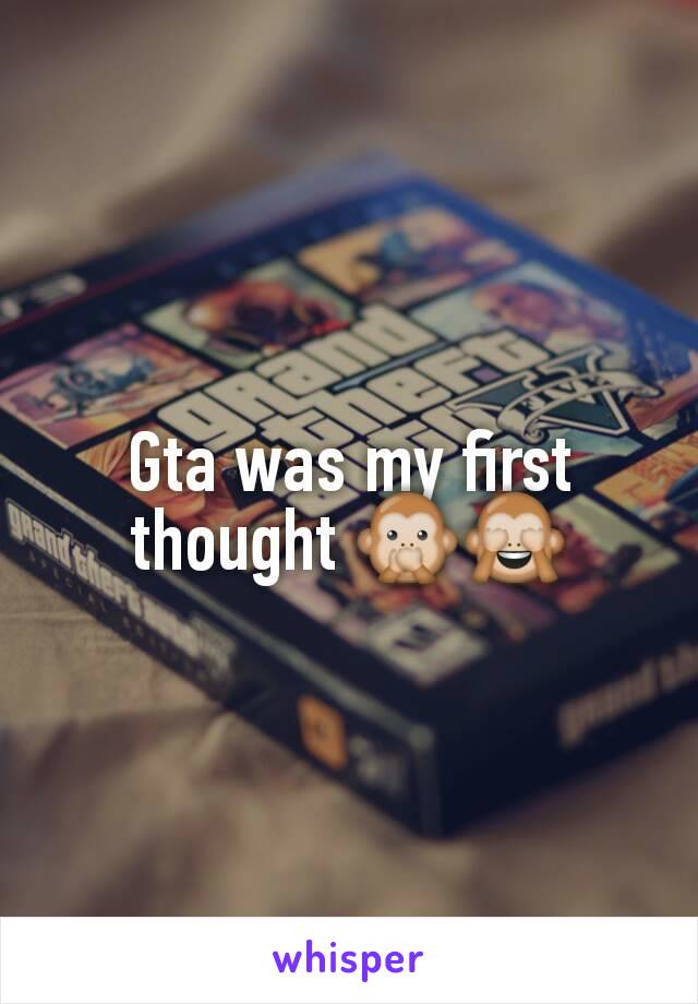 Gta was my first thought 🙊🙈