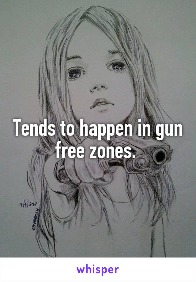 Tends to happen in gun free zones. 
