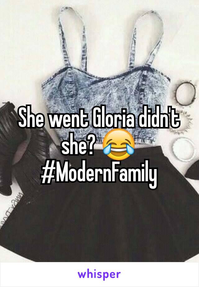 She went Gloria didn't she? 😂
#ModernFamily