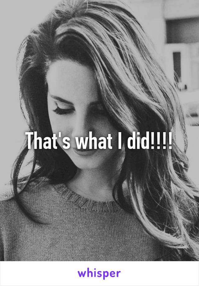 That's what I did!!!!