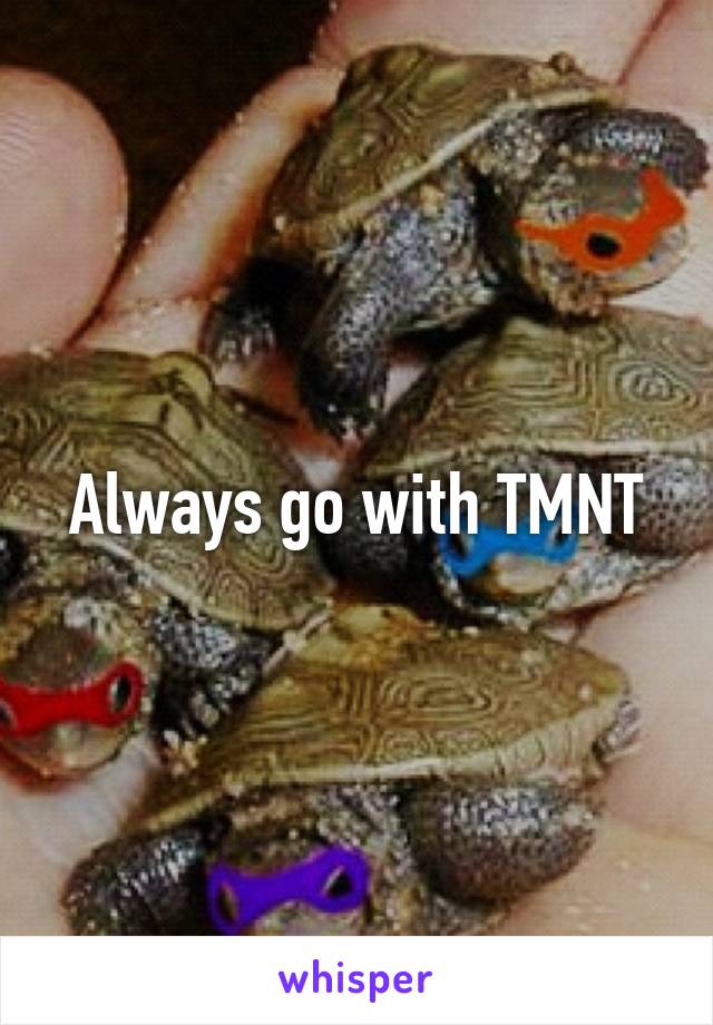 Always go with TMNT