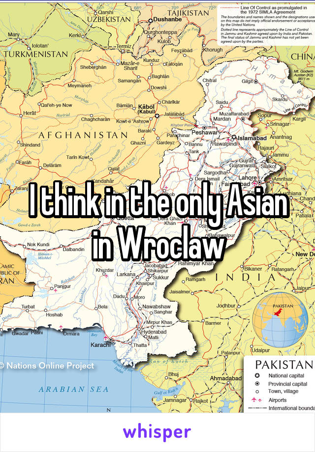 I think in the only Asian in Wroclaw