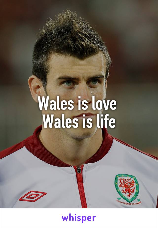 Wales is love 
Wales is life