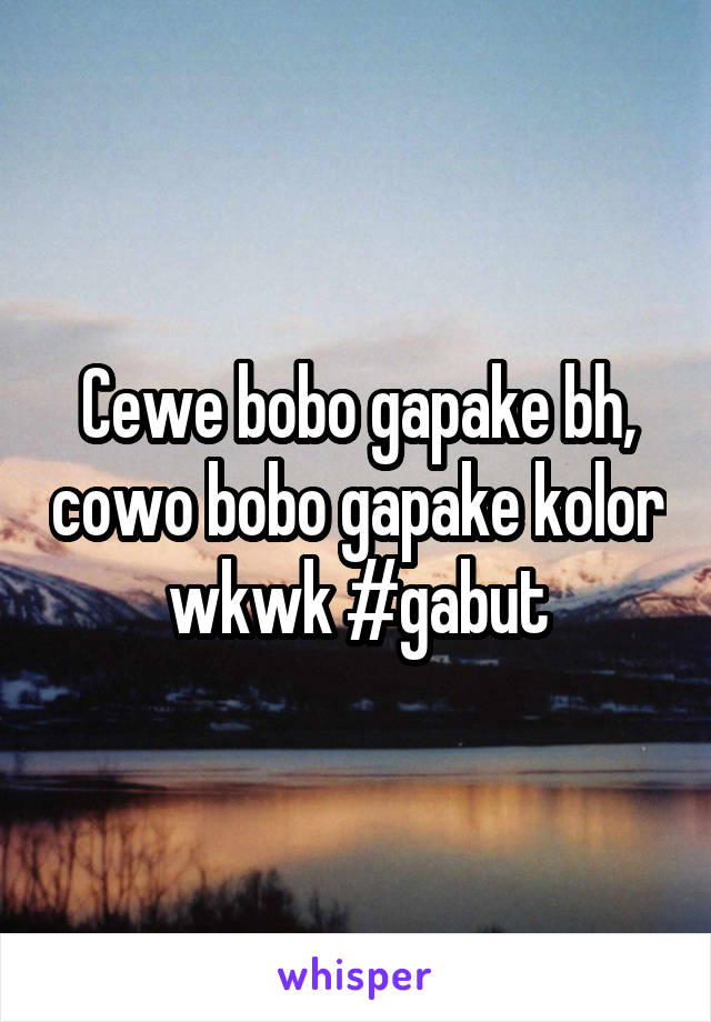 Cewe bobo gapake bh, cowo bobo gapake kolor wkwk #gabut