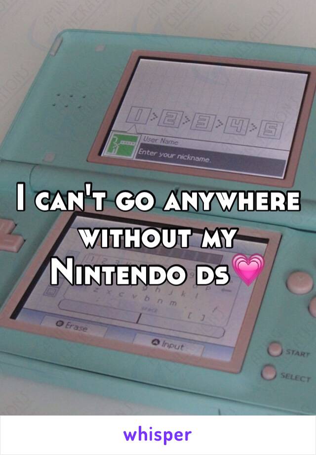 I can't go anywhere without my Nintendo ds💗