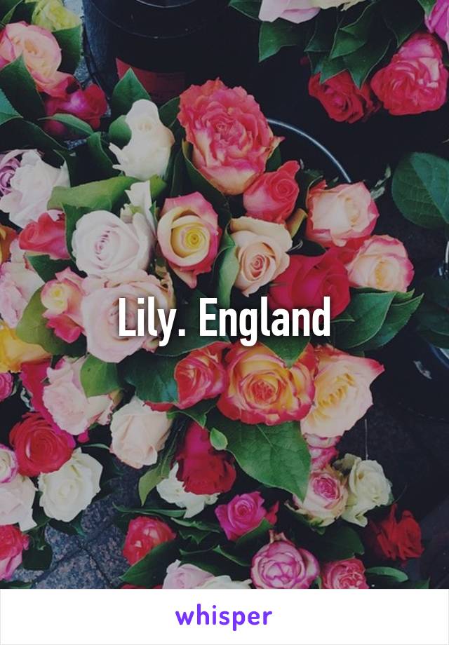 Lily. England