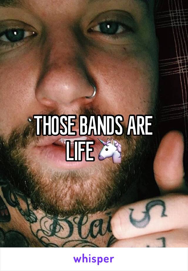 THOSE BANDS ARE LIFE🦄