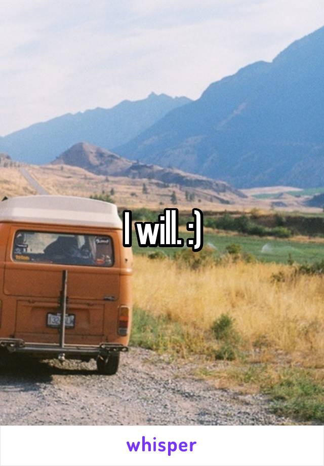 I will. :)