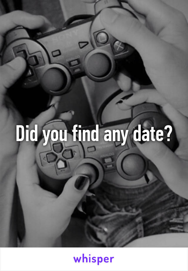 Did you find any date?