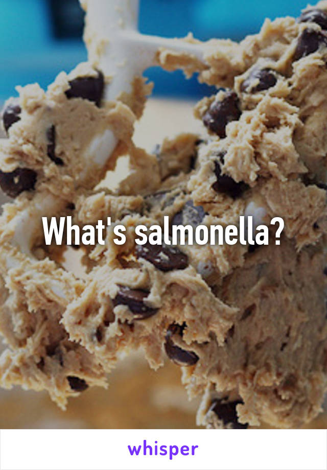 What's salmonella?